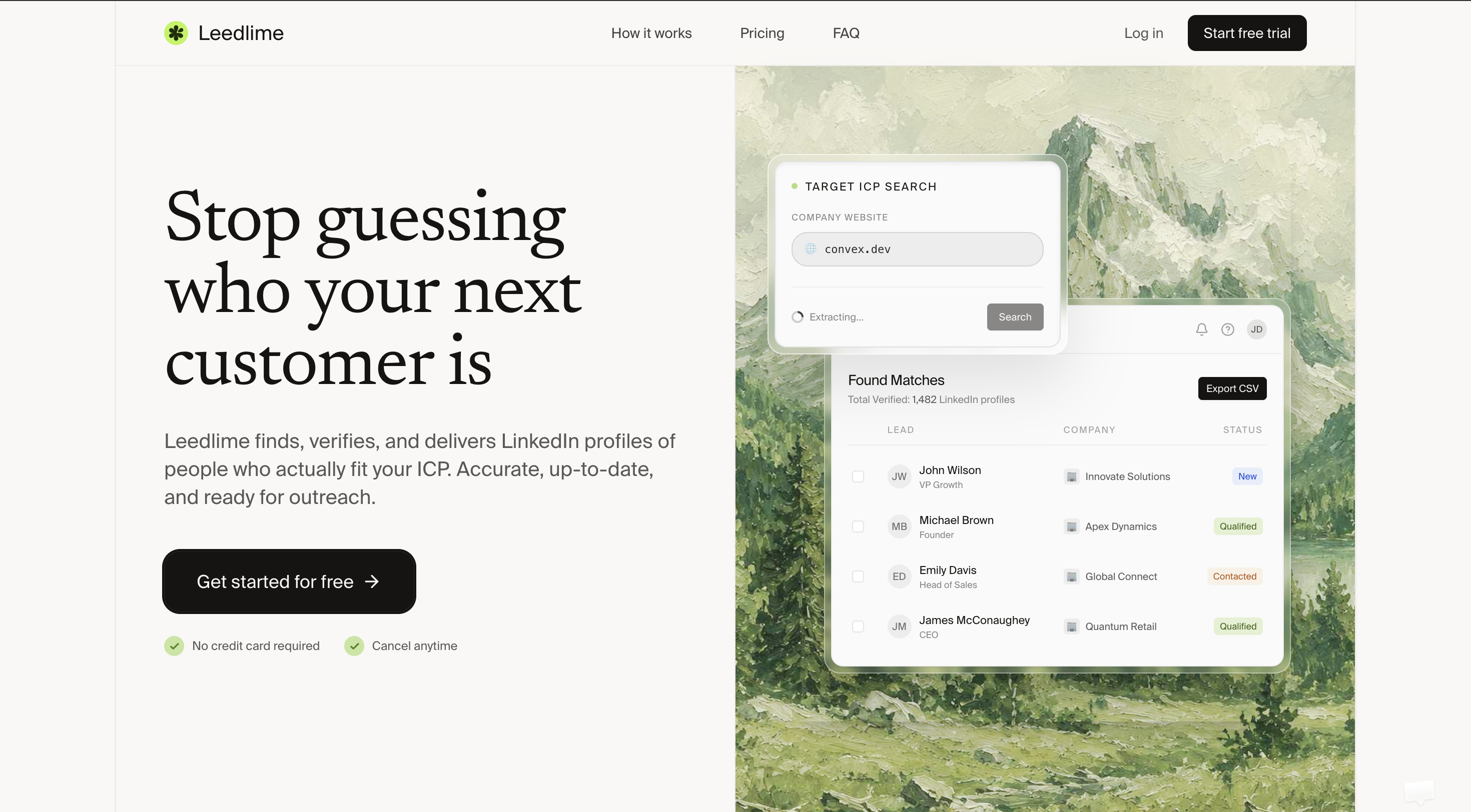 Landing Page